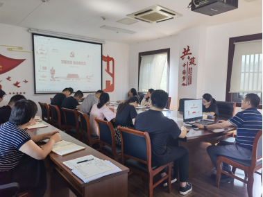 项王故里景区党支部开展第三季度党课(图1)
